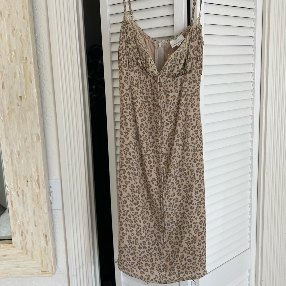 super cute cheetah print dress brand new